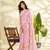  PINK linen silk blend butti weaving work SAREE