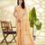  PEACH linen silk blend butti weaving work SAREE