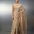 beige soft muga cotton with weaving saree
