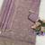 Light purple embroideried pallazo set with dupatta semi stitched