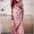 PINK linen silk blend butti weaving work SAREE