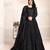 BLACK COLOR TONE THREAD WORK NET GOWN 