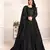 BLACK COLOR TONE THREAD WORK NET GOWN 