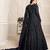 BLACK COLOR TONE THREAD WORK NET GOWN 