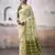 OLIVE linen silk blend butti weaving work SAREE 