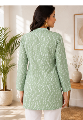 PISTA Rayon DIGITAL PRINTED KURTI  3
