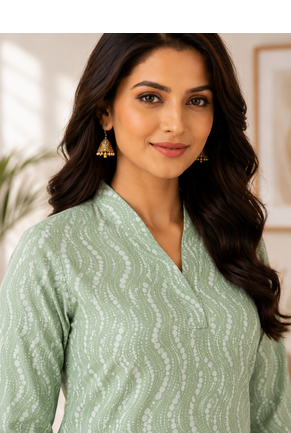 PISTA Rayon DIGITAL PRINTED KURTI  4