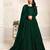 GREEN COLOR TONE THREAD WORK NET DESIGN GOWN
