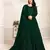 GREEN COLOR TONE THREAD WORK NET DESIGN GOWN