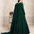 GREEN COLOR TONE THREAD WORK NET DESIGN GOWN