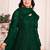 GREEN COLOR TONE THREAD WORK NET DESIGN GOWN