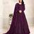 PURPLE COLOR TONE THREAD WORK NET GOWN