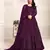 PURPLE COLOR TONE THREAD WORK NET GOWN