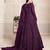 PURPLE COLOR TONE THREAD WORK NET GOWN