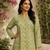 LIGHT GREEN  REYON WITH DIGITAL PRINTED STYLISH WEAR KURTI 