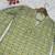 LIGHT GREEN  REYON WITH DIGITAL PRINTED STYLISH WEAR KURTI 