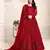 RED COLOR TONE THREAD WORK NET GOWN