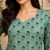 SEA GREEN  REYON WITH DIGITAL PRINTED STYLISH WEAR KURTI 