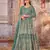 TEAL HEAVY NET GOWN 