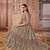beige Heavy Cording Work Net Gown