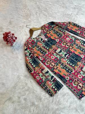 MULTICOLOR Rayon DIGITAL PRINTED KURTI  5