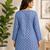 SKY BLUE Rayon DIGITAL PRINTED KURTI 
