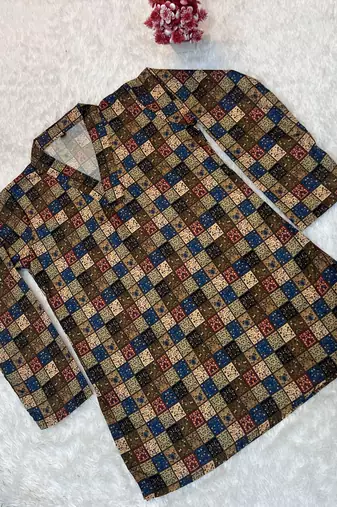 MULTICOLOR Rayon DIGITAL PRINTED KURTI 