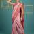 baby pink soft silk blend with gold zari motifs zari woven saree 