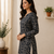 BLACK  REYON WITH DIGITAL PRINTED STYLISH WEAR KURTI 