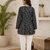 BLACK  REYON WITH DIGITAL PRINTED STYLISH WEAR KURTI 