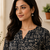 BLACK Rayon DIGITAL PRINTED KURTI 