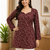 MAROON Rayon DIGITAL PRINTED KURTI 