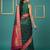 bottel green soft silk blend with gold zari motifs zari woven saree 