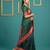 bottel green soft silk blend with gold zari motifs zari woven saree 