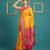 orange soft silk blend with gold zari motifs zari woven saree 