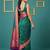 teal green soft silk blend with gold zari motifs zari woven saree 