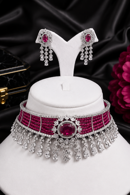 Celestia American Diamond Choker Set 5