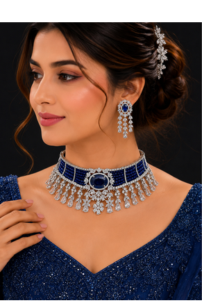 Regal Radiance Designer Diamond Choker Set 1
