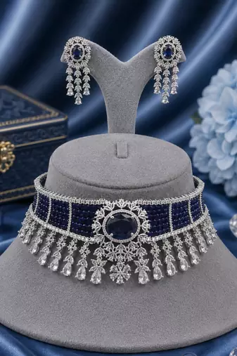 Regal Radiance Designer Diamond Choker Set