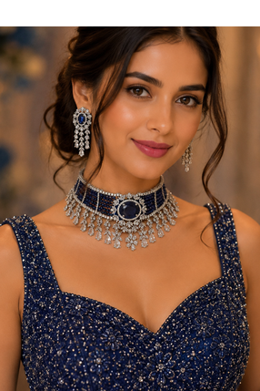 Regal Radiance Designer Diamond Choker Set 4