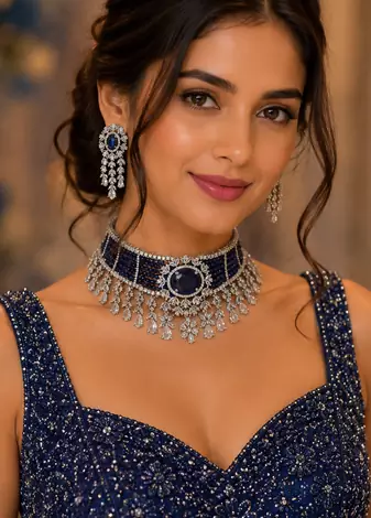 Regal Radiance Designer Diamond Choker Set