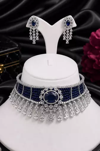 Regal Radiance Designer Diamond Choker Set