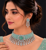 Imperial CZ Stone Choker Necklace Set