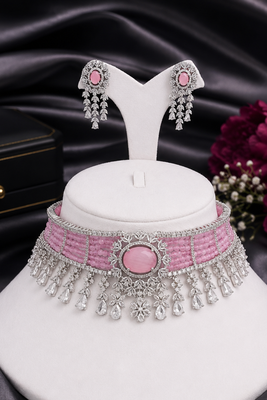 Brilliance American Diamond Choker Set 5