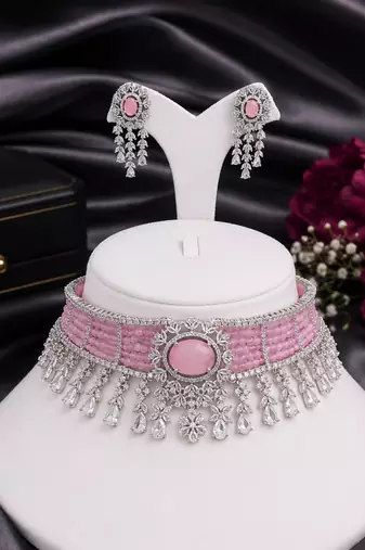 Brilliance American Diamond Choker Set