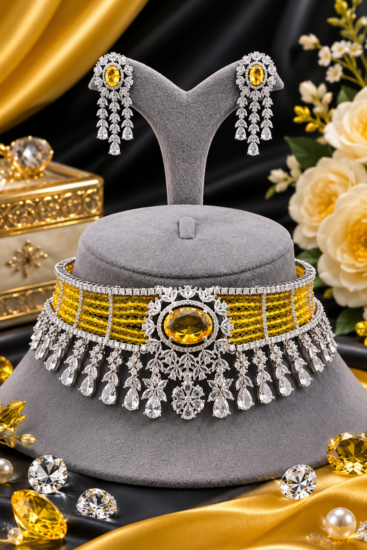 Royale Spark Designer Diamond Choker Set