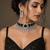 Elite Rhodium Plated Diamond Choker Set
