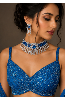 Ethereal American Diamond Choker Set 1