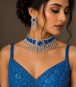 Ethereal American Diamond Choker Set