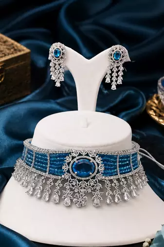 Ethereal American Diamond Choker Set